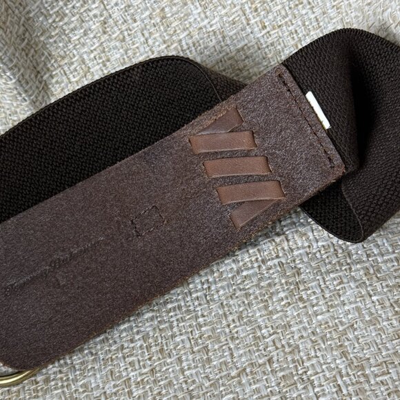 Tommy Bahamas Belt Women's Brown Fashion Dress Leather Elastic Metal Buckle Size - Picture 10 of 11